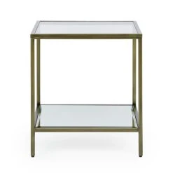 Wholesale ???? Dunelm Claudia Brass Effect Square Side Table ????