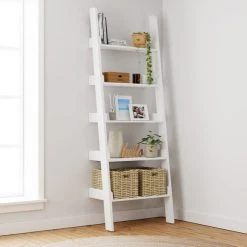 Coupon ???? Dunelm Lynton White Ladder Bookcase ????