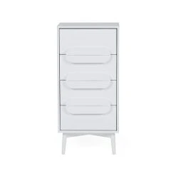 Coupon ???? Elements Anders Tall 4 Drawer Chest, White ⭐