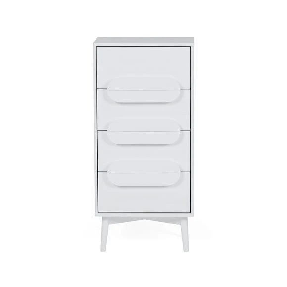 Coupon ???? Elements Anders Tall 4 Drawer Chest, White ⭐