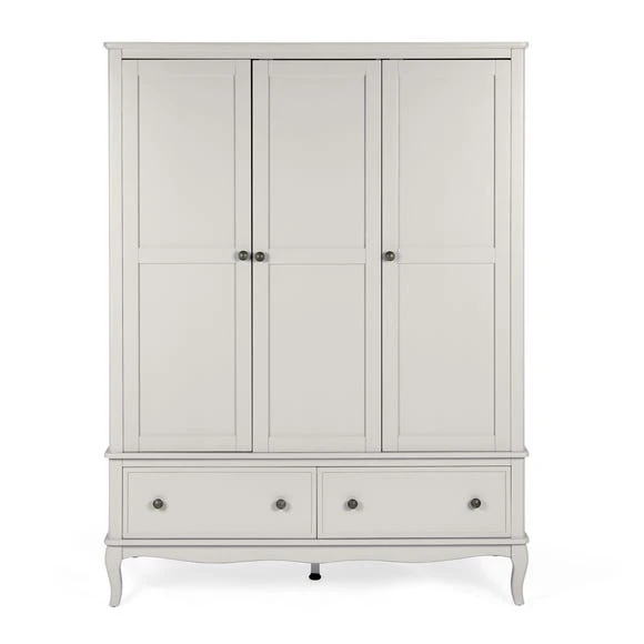 Budget ⭐ Dunelm Clara Triple Wardrobe, Grey ???? - Image 2