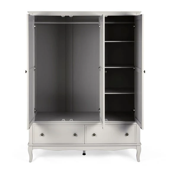 Budget ⭐ Dunelm Clara Triple Wardrobe, Grey ???? - Image 5