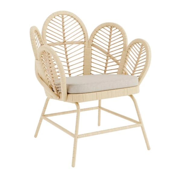 Cheapest ⭐ Dunelm Flower Rattan Accent Chair ???? - Image 3