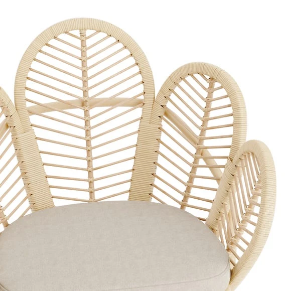 Cheapest ⭐ Dunelm Flower Rattan Accent Chair ???? - Image 5