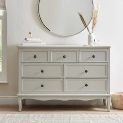Deals ???? Dunelm Clara 7 Drawer Chest, Grey & Pine ????