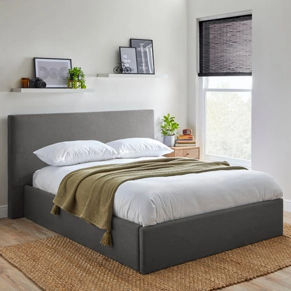 Buy ???? Dunelm Modern Squared Upholstered Bed ????