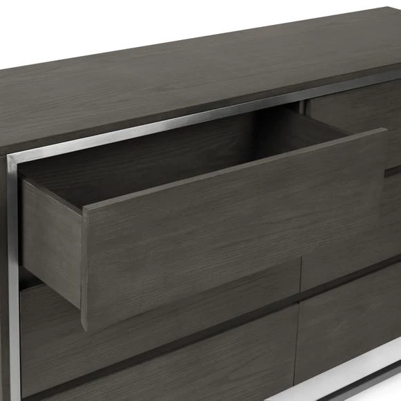 Discount ❤️ Dunelm Logan 6 Drawer Chest, Grey ???? - Image 6