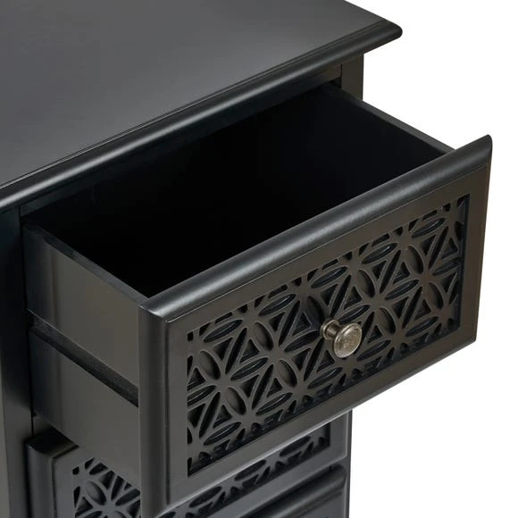 Budget ✔️ Dunelm Carys 3 Drawer Bedside Table, Pine ???? - Image 5