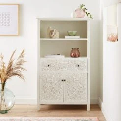 Brand new ❤️ Dunelm Samira Tall 1 Door & 2 Drawer Chest, White ⭐