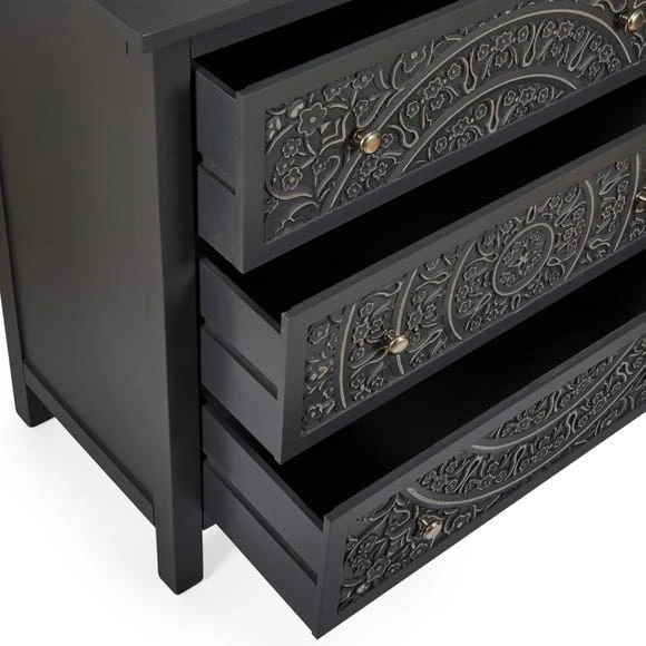 Cheapest ???? Dunelm Samira 3 Drawer Chest ❤️ - Image 5