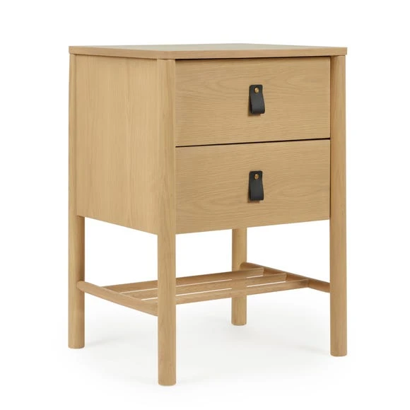Discount ???? Dunelm Henry 2 Drawer Bedside Table, Oak ???? - Image 3