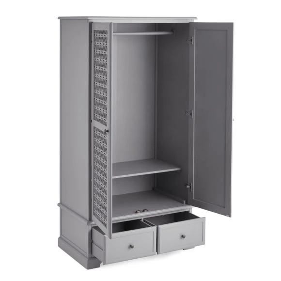 Budget ???? Dunelm Carys Double 2 Drawer Wardrobe, Grey ???? - Image 5