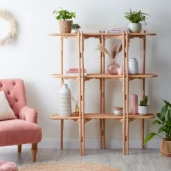 Best Pirce ✔️ Dunelm Foldable Cane Shelves ⌛