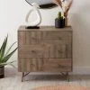 New ⌛ Dunelm Priya 3 Drawer Chest, Mango Wood ⌛