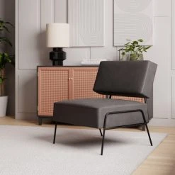 Budget ???? Dunelm Hadlee Faux Leather Chair ????