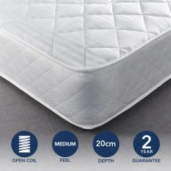 Deals ⭐ Dunelm Dunelm Everyday Open Coil Mattress ????