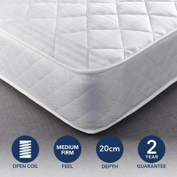Coupon ???? Dunelm Dunelm Everyday Orthopaedic Open Coil Mattress ✔️