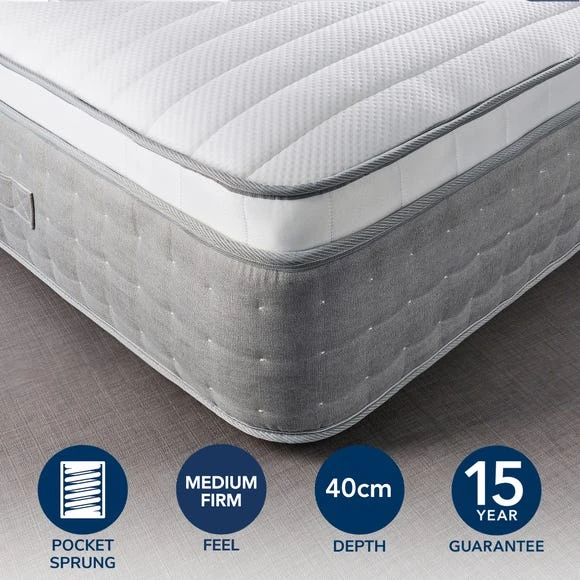 Discount ✔️ Hotel Hotel Gel Pillow Top 3500 Pocket Sprung Mattress ????