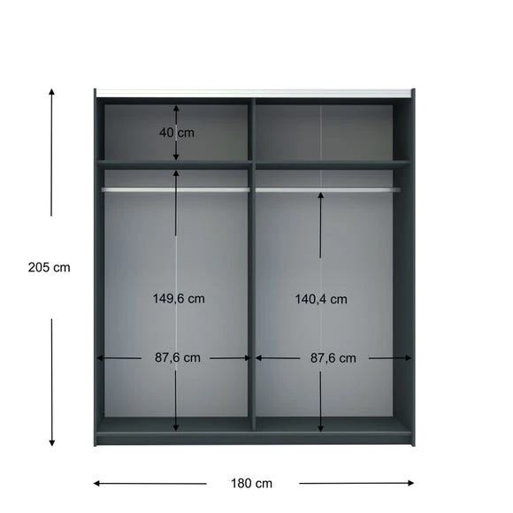Budget ✔️ Harmony Norland 180cm Sliding Double Wardrobe ???? - Image 5