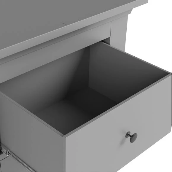 Deals ???? Dunelm Lynton 3 Drawer Bedside Table, Grey ???? - Image 6