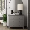 Buy ???? Dunelm Lynton 3 Drawer Chest, Grey ????