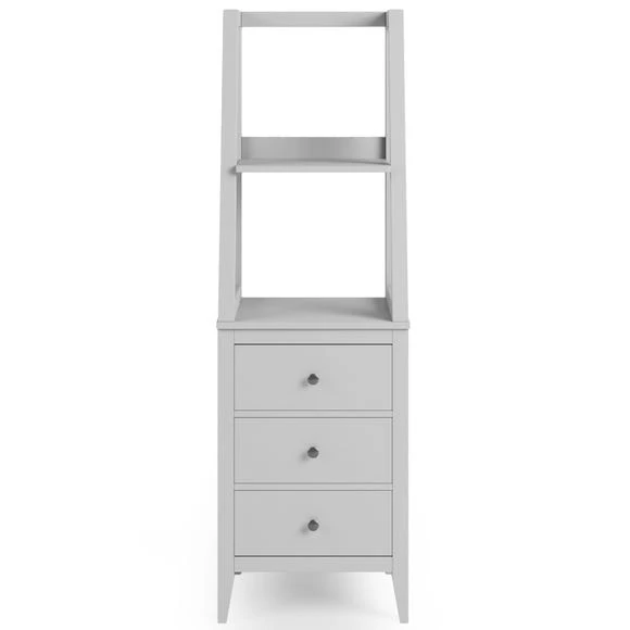 Buy ???? Dunelm Lynton 3 Drawer Ladder Bedside Table, Grey ???? - Image 3