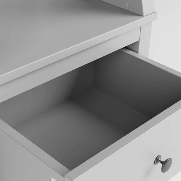 Buy ???? Dunelm Lynton 3 Drawer Ladder Bedside Table, Grey ???? - Image 6