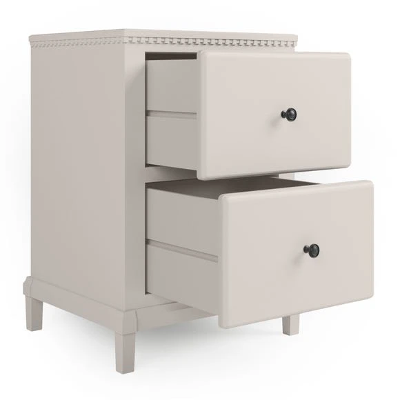 Best Sale ???? Dunelm Marco 2 Drawer Bedside Table, Ivory ???? - Image 5