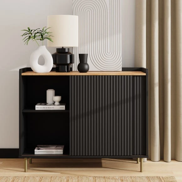 New ❤️ Dunelm Georgi Small Sideboard Black ????