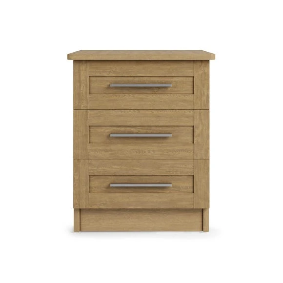Cheap ???? Dunelm Toby 3 Drawer Bedside Table ✨ - Image 2