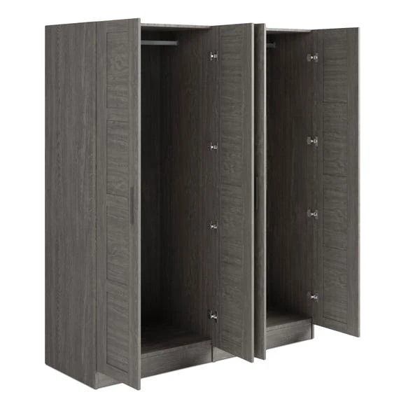 Brand new ⌛ Dunelm Toby 4 Door Wardrobe Grey ⭐ - Image 5