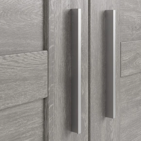 Brand new ⌛ Dunelm Toby 4 Door Wardrobe Grey ⭐ - Image 6