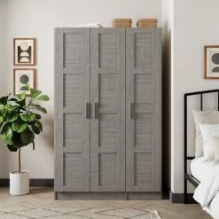 Hot Sale ???? Dunelm Toby Triple Wardrobe Grey ????