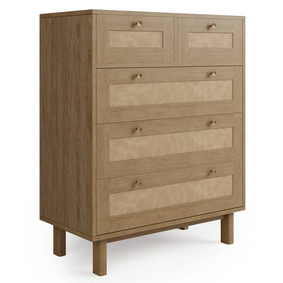 Discount ❤️ Dunelm Indi 5 Drawer Chest, Mango Wood ⭐ - Image 2