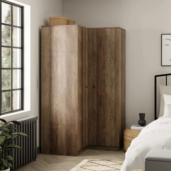 Cheapest ✔️ Dunelm Fulton Corner Wardrobe ❤️