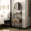 Promo ???? Dunelm Fulton 1 Drawer Standing ???? Dressing Table with Mirror, Pine Effect ????