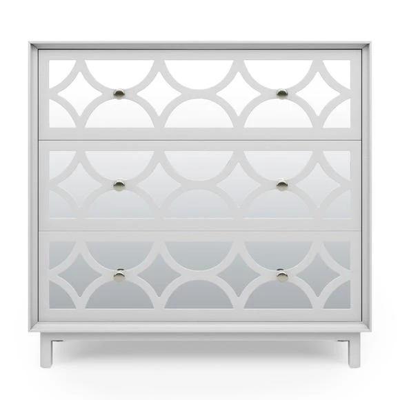 New ❤️ Dunelm Delphi 3 Drawer Chest, Mirrored ???? - Image 3