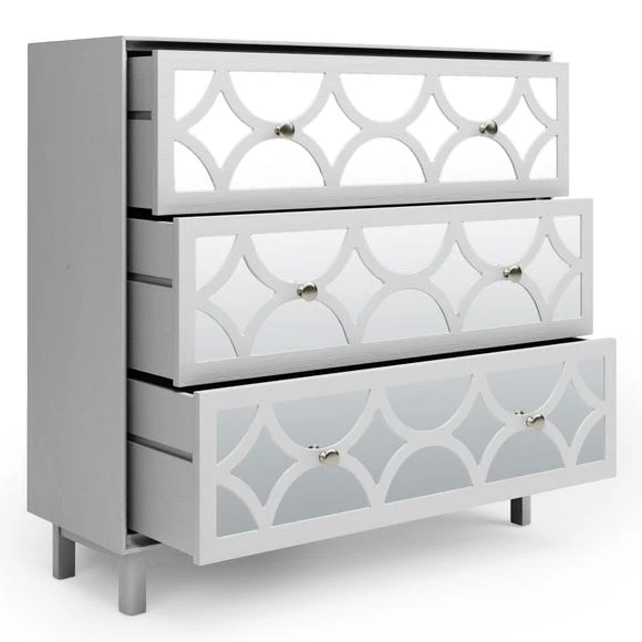 New ❤️ Dunelm Delphi 3 Drawer Chest, Mirrored ???? - Image 5