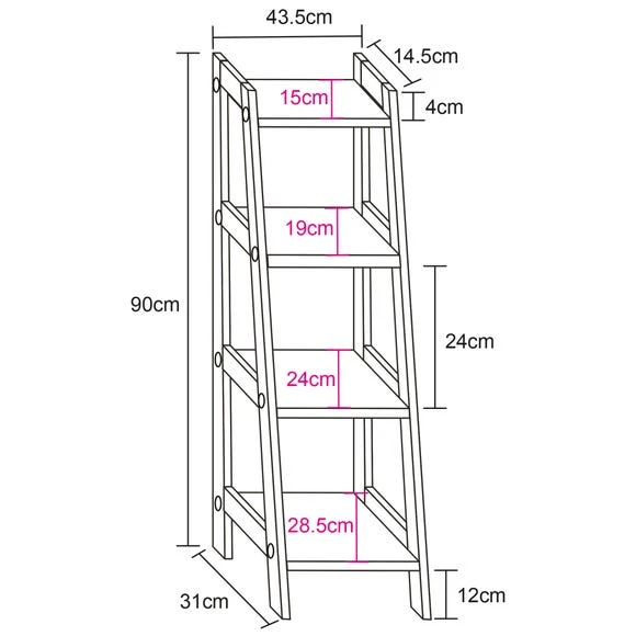 Cheapest ⌛ Lloyd Pascal 4 Tier Tapered Grey Shelving Unit ✔️ - Image 5