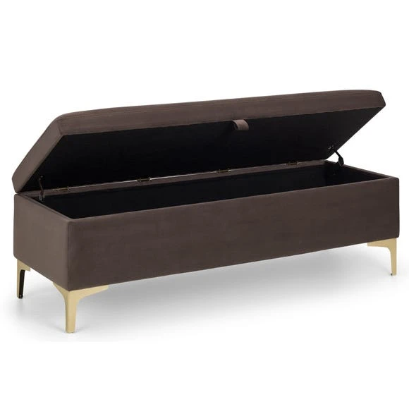 Cheap ???? Julian Bowen Deco Velvet Storage Bench ⌛ - Image 4