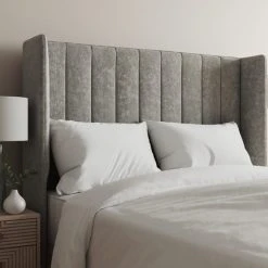 Flash Sale ???? Dunelm Chenille Wing Stripe Headboard ????