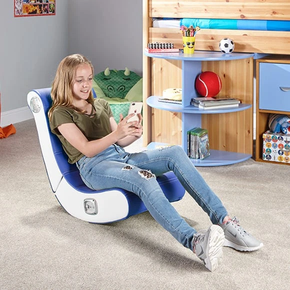 Hot Sale ???? X Rocker X Rocker Play 2.0 Stereo Audio Floor Rocker Gaming Chair ???? - Image 2