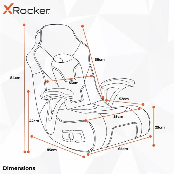 Best Pirce ✨ X Rocker X Rocker G Force Sport 2.1 Audio Floor Rocker Gaming Chair ✨ - Image 6