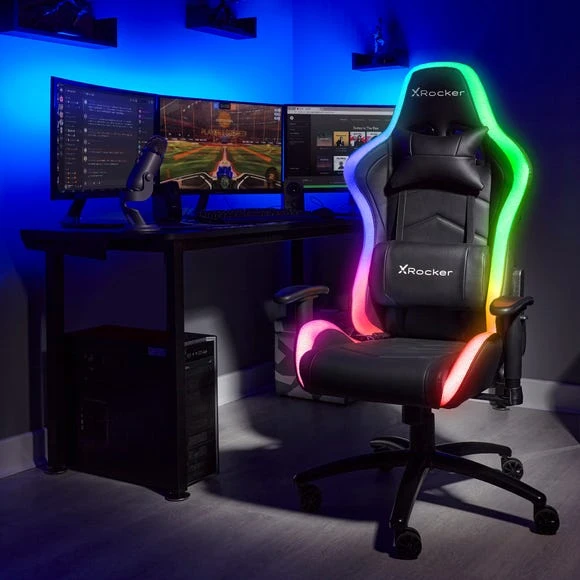 New ???? X Rocker X Rocker Bravo Neo Motion LED Esports Gaming Chair ????
