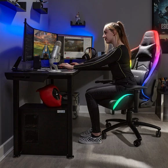 New ???? X Rocker X Rocker Bravo Neo Motion LED Esports Gaming Chair ???? - Image 2