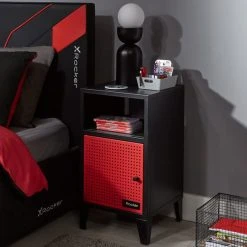 Hot Sale ???? X Rocker X Rocker MESH TEK Bedside Table with Single Cube Storage ⌛