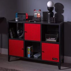 New ???? X Rocker X Rocker MESH TEK Wide Shelf Cabinet with 6 Cube Storage ????