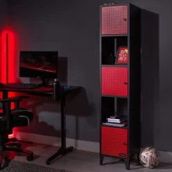 Buy ???? X Rocker X Rocker MESH TEK Tower Shelf Cabinet with 5 Cube Storage ????