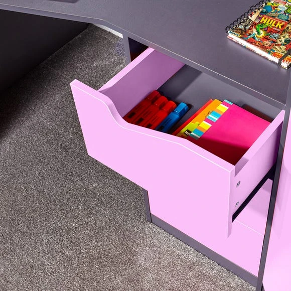 Discount ???? X Rocker X Rocker Hideout Gaming High Sleeper Bunk Bed and Desk ❤️ - Image 4