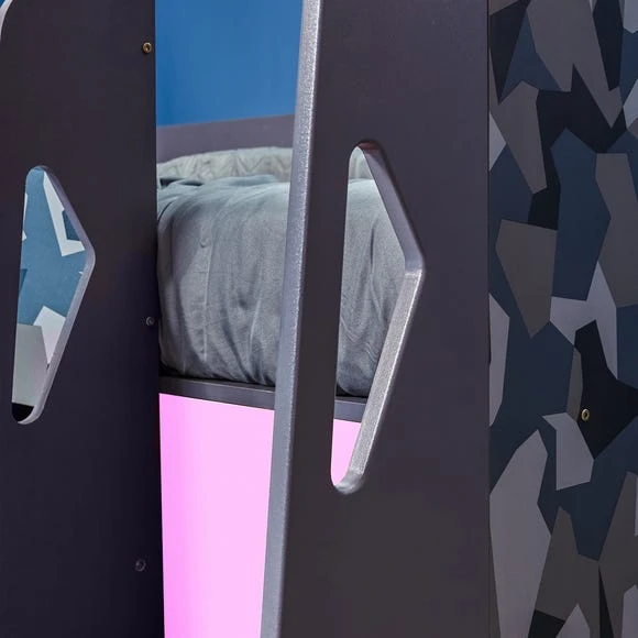 Discount ???? X Rocker X Rocker Hideout Gaming High Sleeper Bunk Bed and Desk ❤️ - Image 5